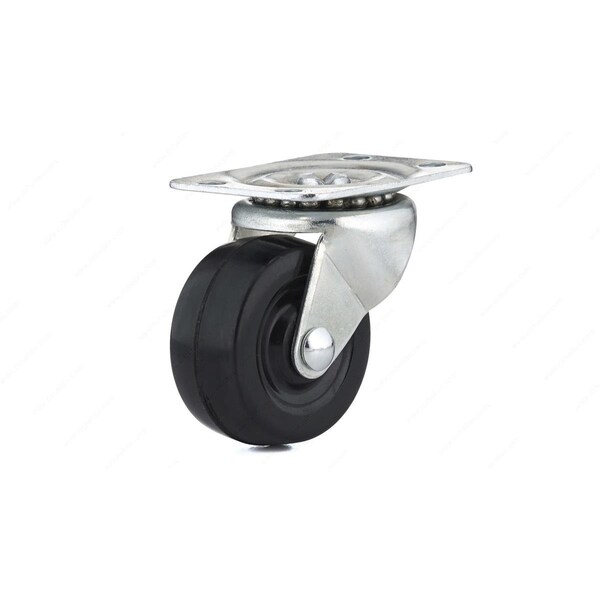 Richelieu 4 in GeneralDuty Rubber Swivel Caster Black F25413 - main